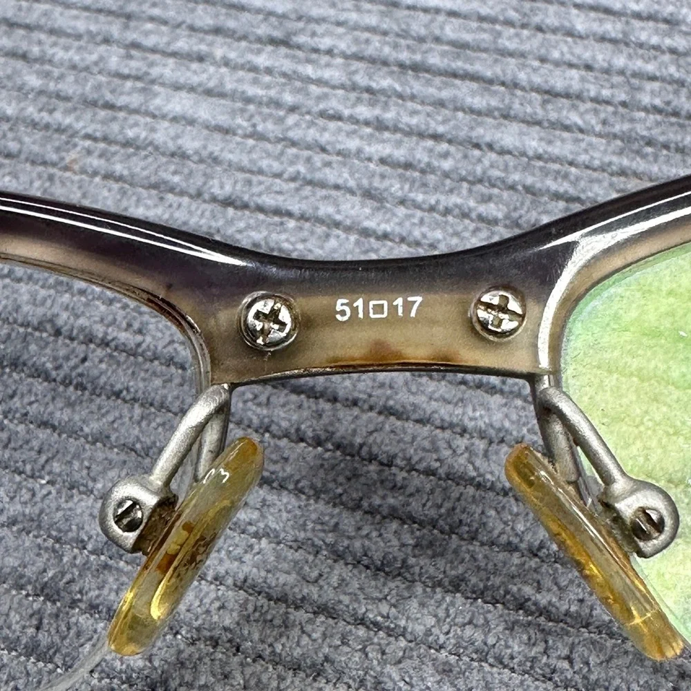 Chloe Y2K Eyeglasses Womens Plum Semi Rimles Rectangular Frames 51-17-135 France
